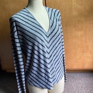 Rag & Bone Striped Knit V-Neck Top